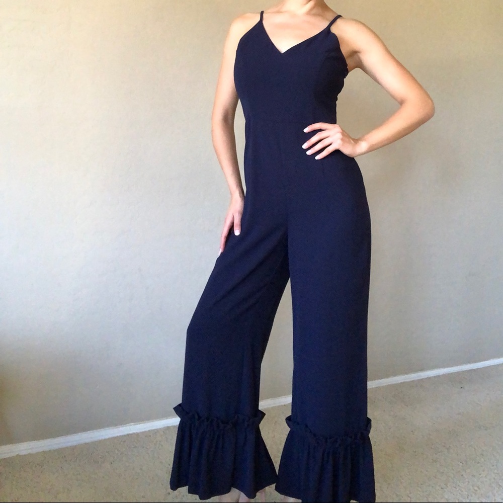 GIANNI BINI Navy blue jumó suit